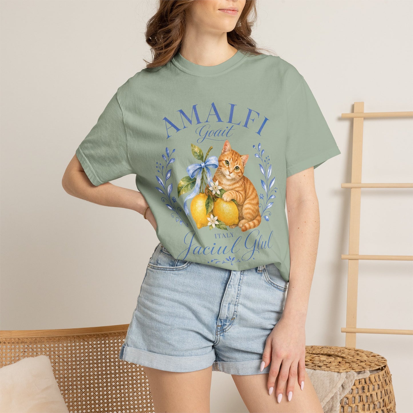 Amalfi Orange Cat T-Shirt
