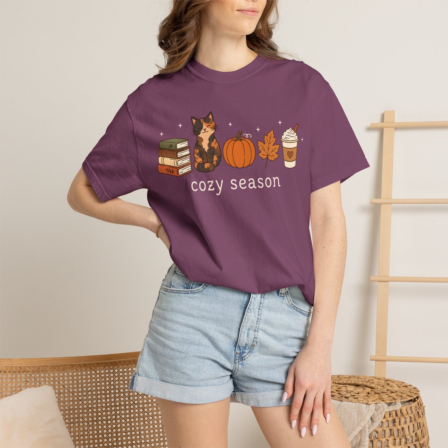 Cozy Season Tortie Cat T-Shirt
