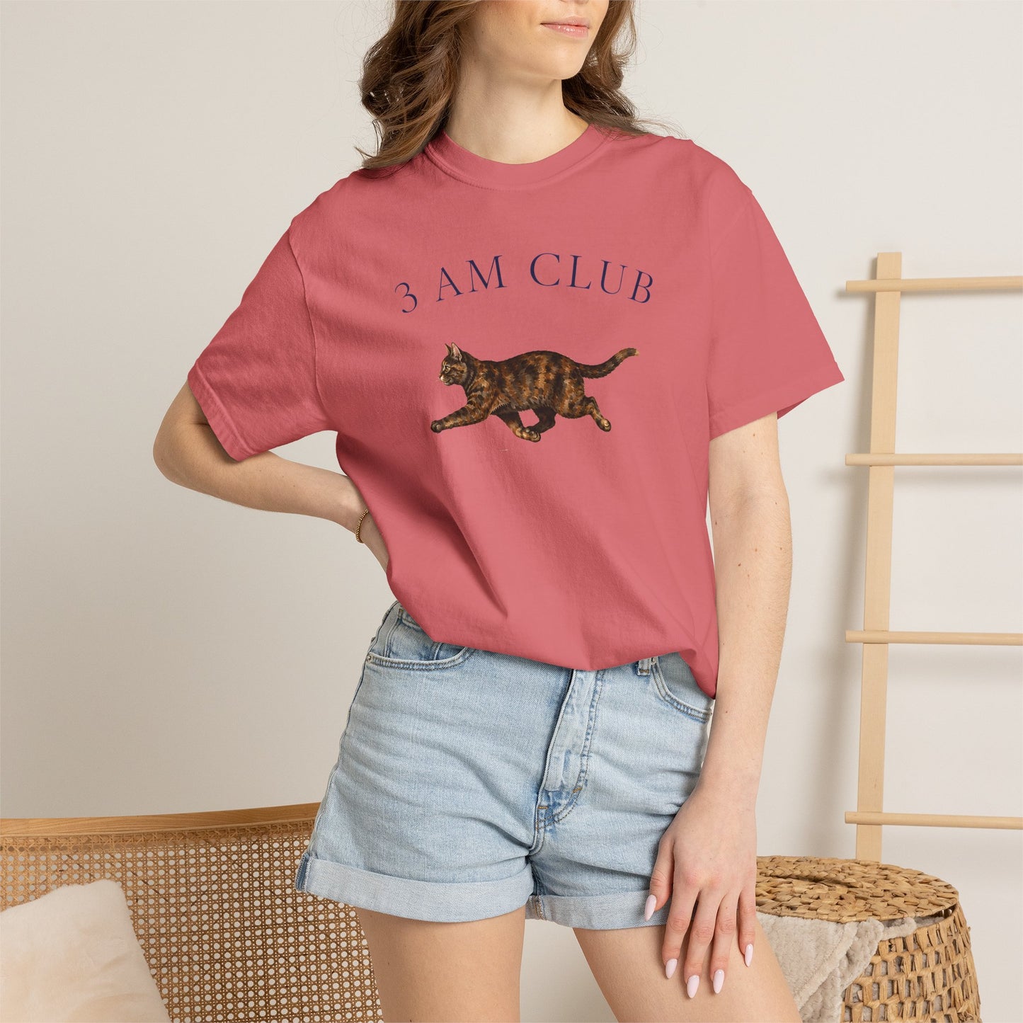 3 AM Club Tortie Cat T-Shirt