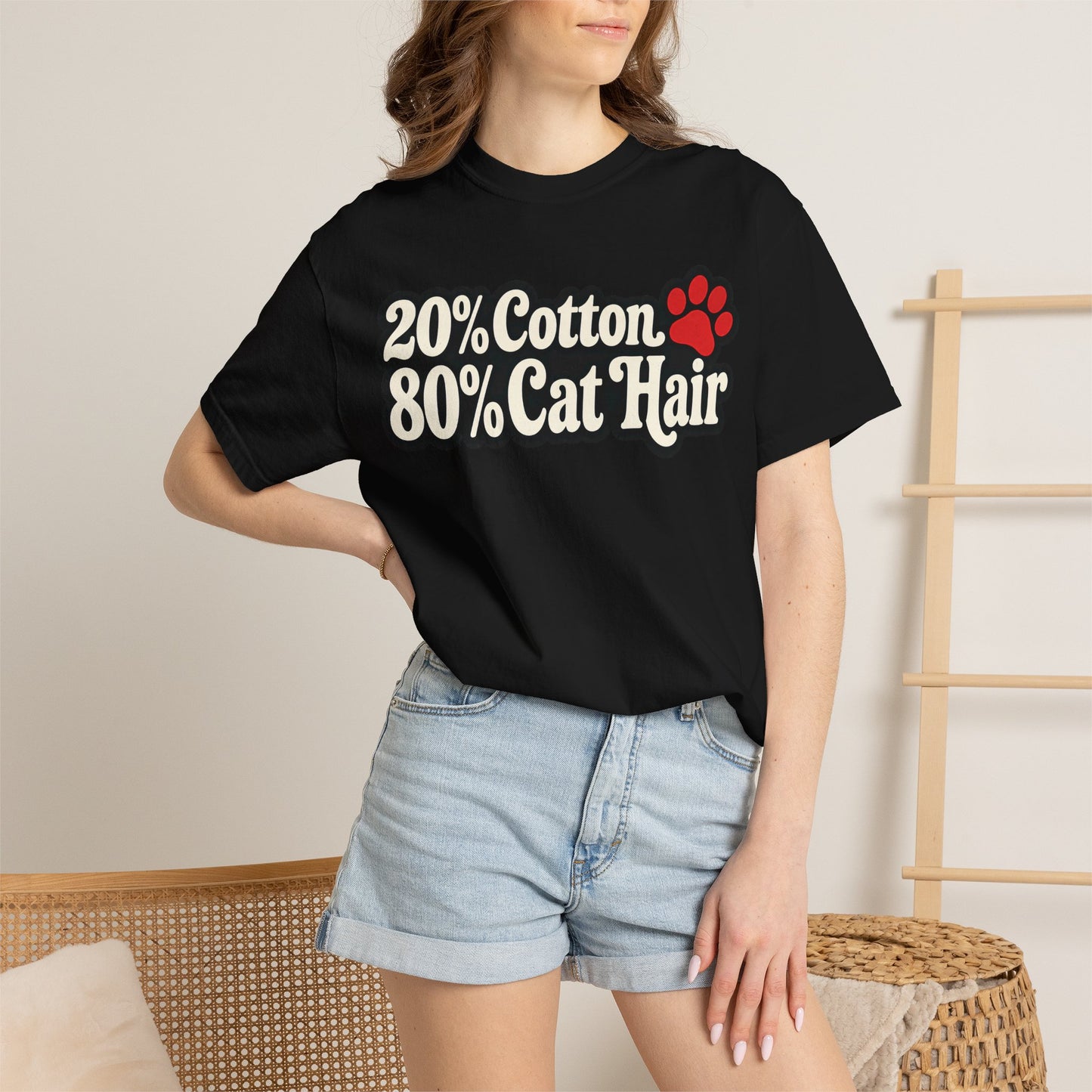 Cotton Cat Hair T-Shirt