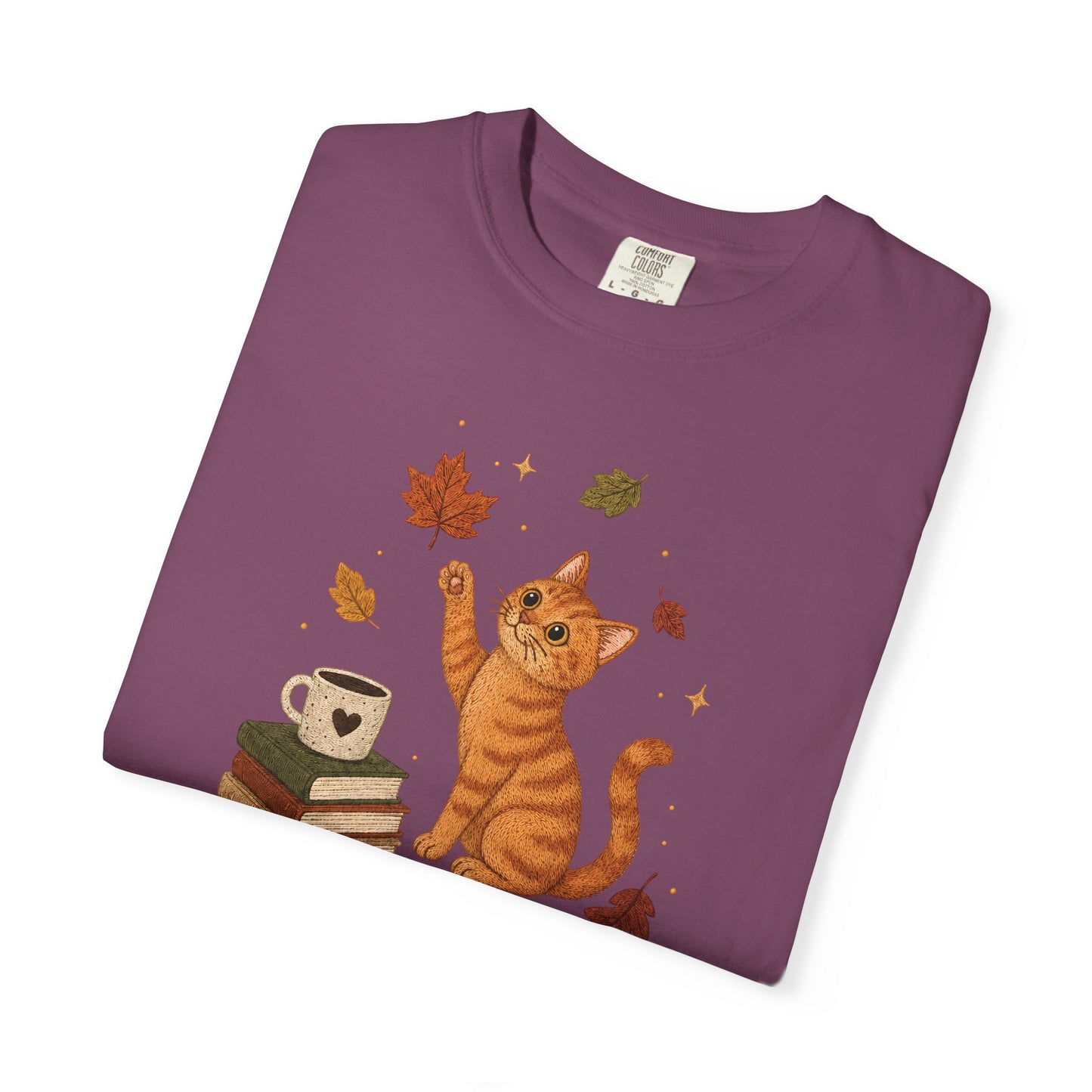 Cozy Fall Orange Cat T-Shirt