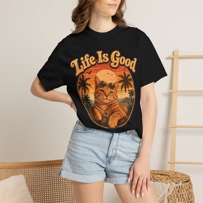 Life Is Good Cat T-Shirt