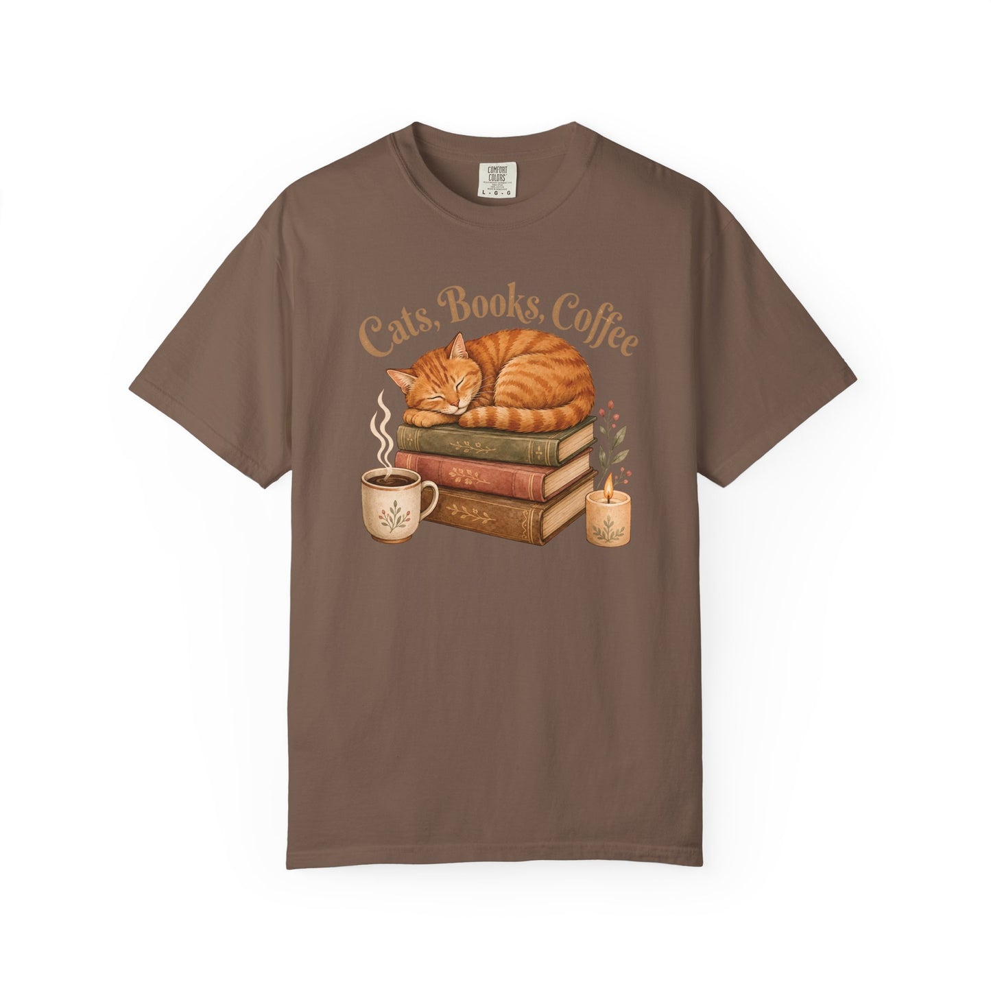 Cats Books Coffee T-Shirt