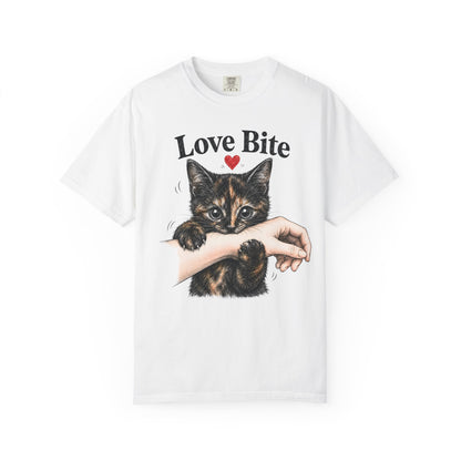 Love Bite Tortie Cat T-Shirt