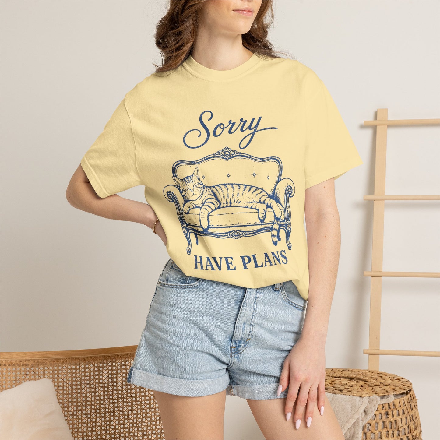 Sorry Have Plans Cat T-Shirt