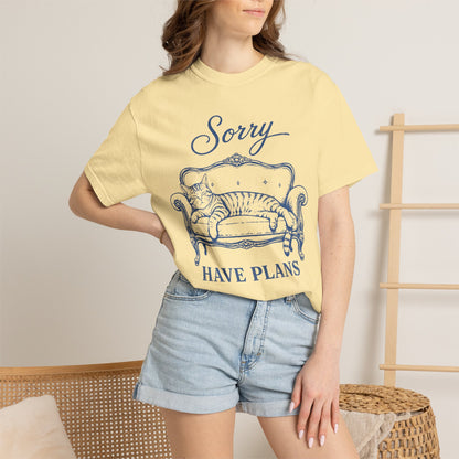 Sorry Have Plans Cat T-Shirt
