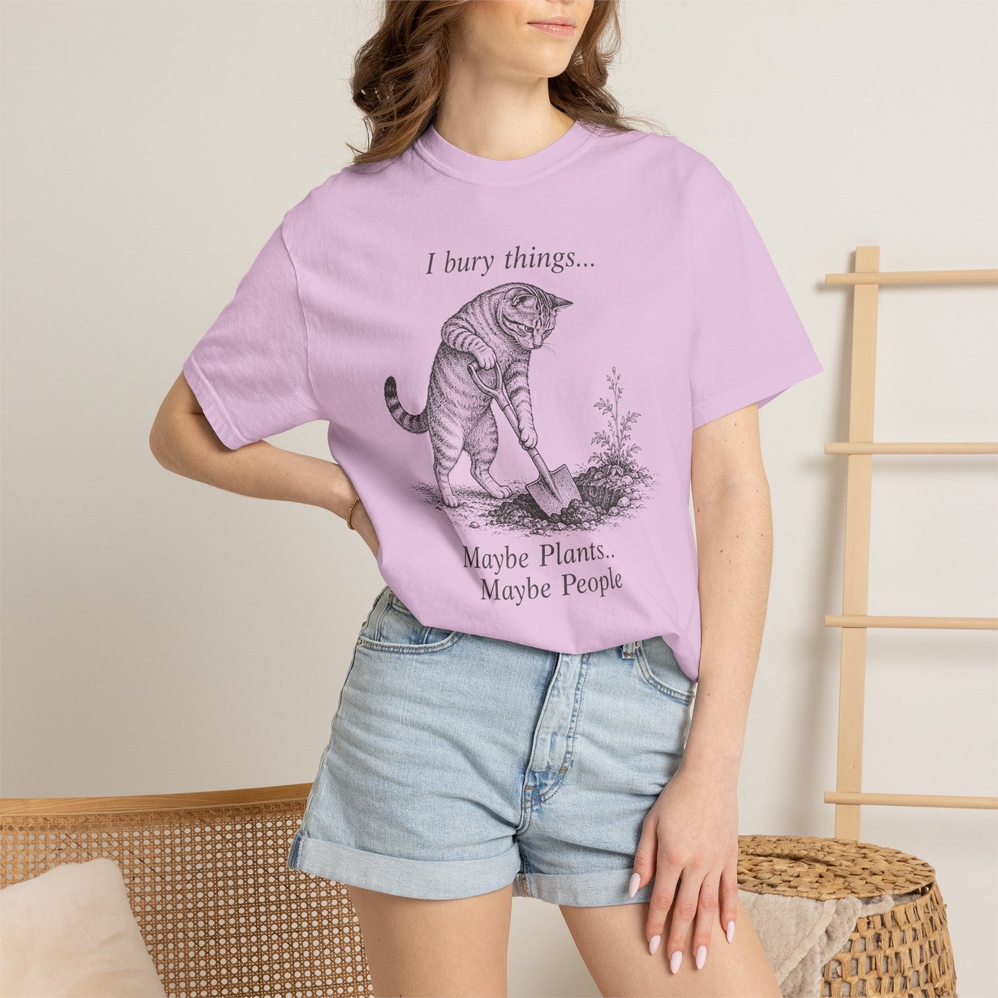I Bury Things Cat T-Shirt