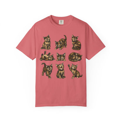Funny Tortie Positions Cat T-Shirt