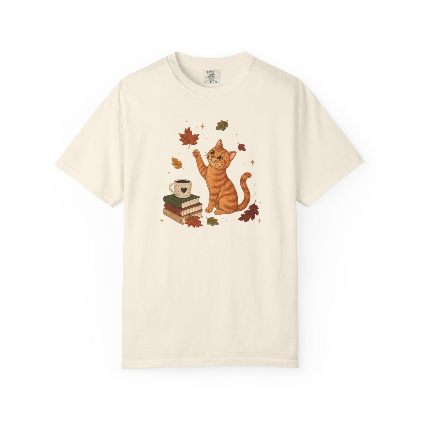 Cozy Fall Orange Cat T-Shirt