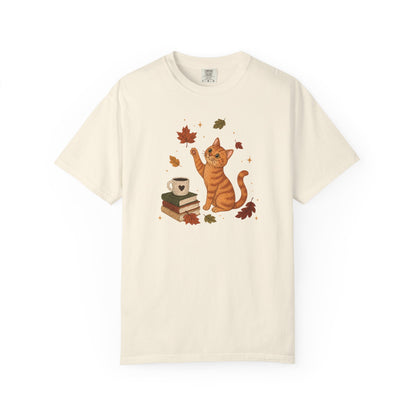 Cozy Fall Orange Cat T-Shirt
