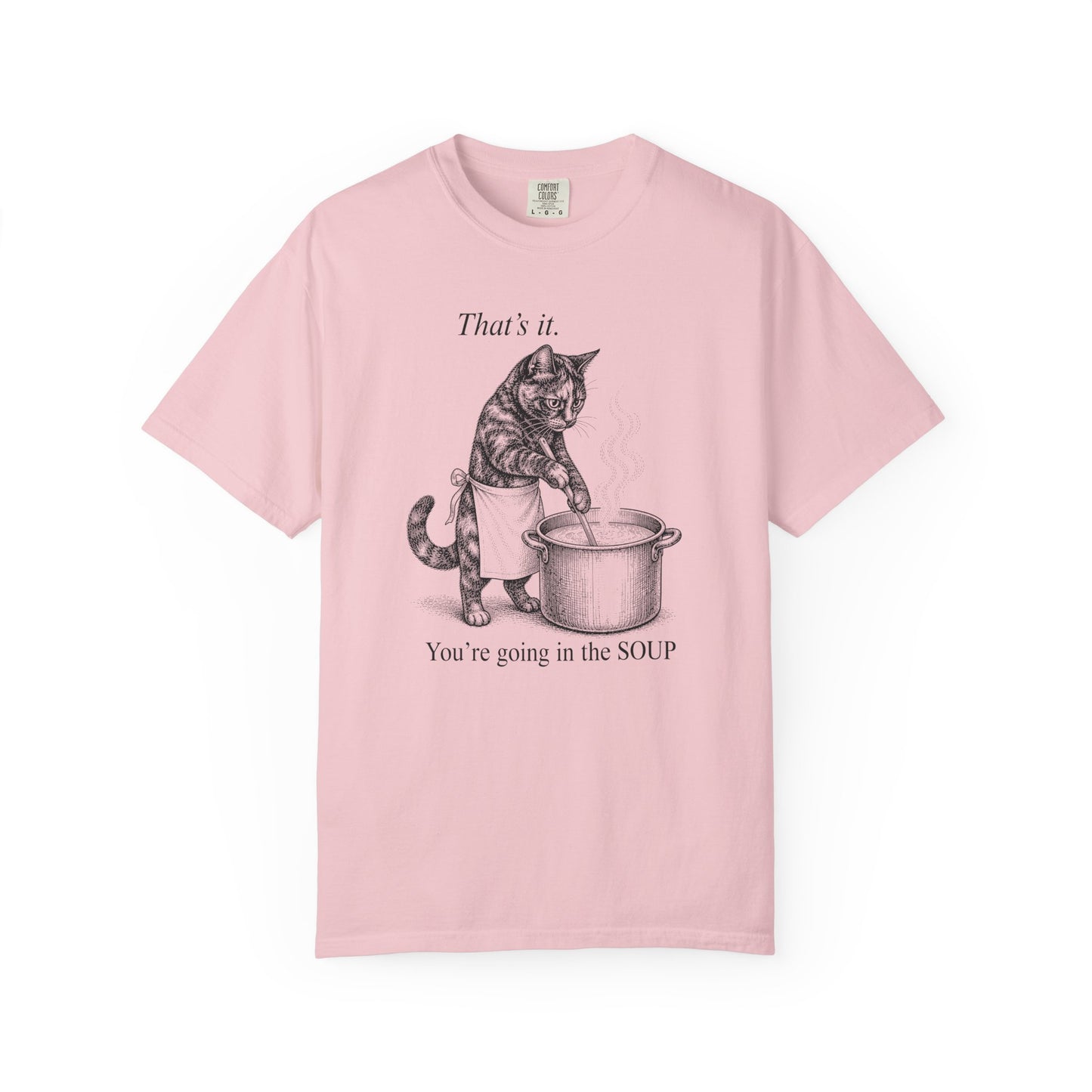Going in the Soup Tortie Cat T-Shirt