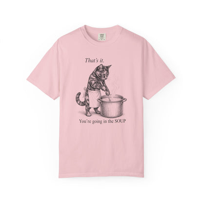 Going in the Soup Tortie Cat T-Shirt