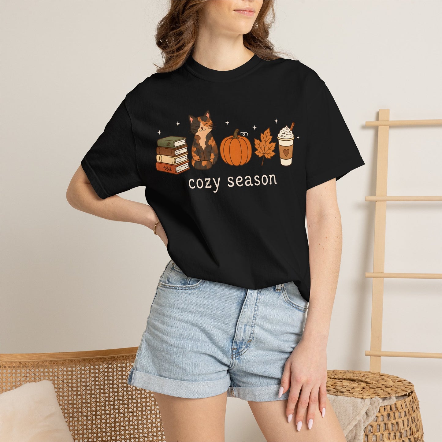 Cozy Season Tortie Cat T-Shirt