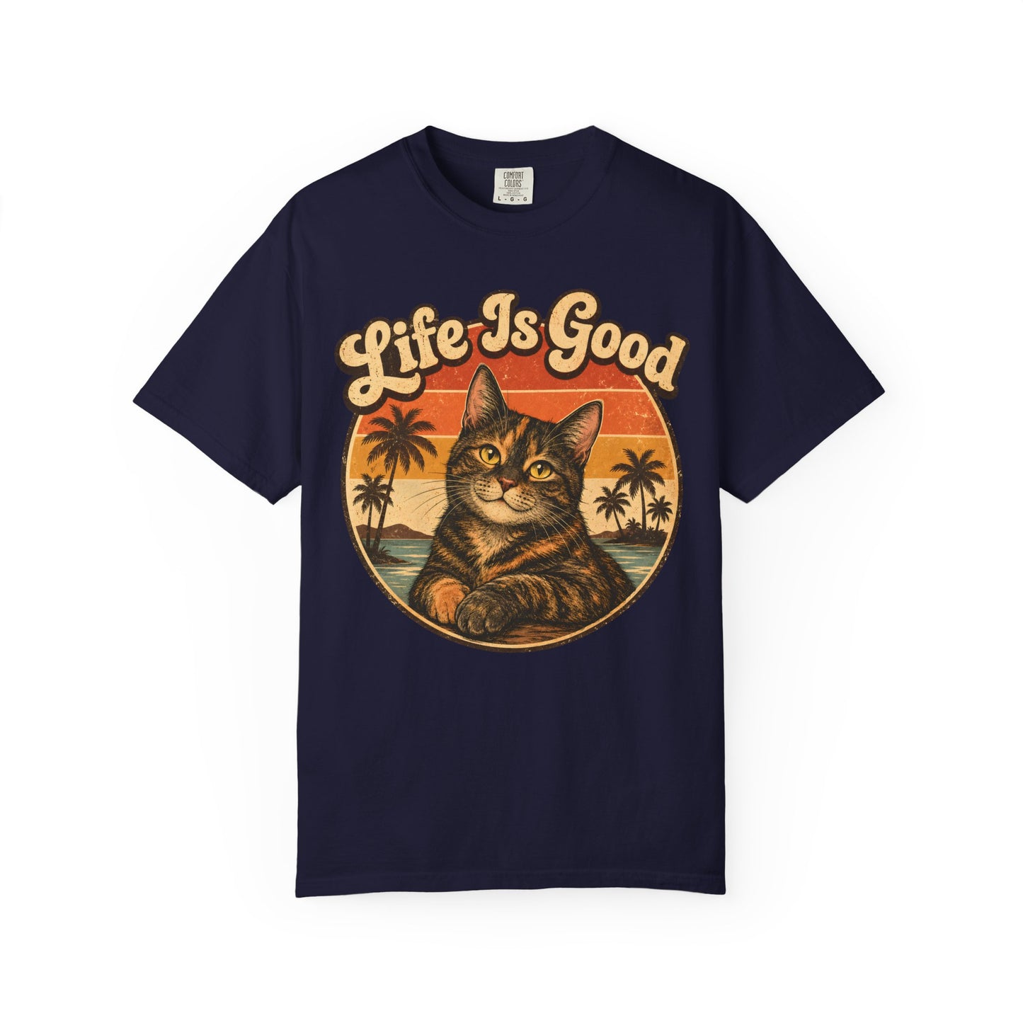 Life Is Good Tortie Cat T-Shirt