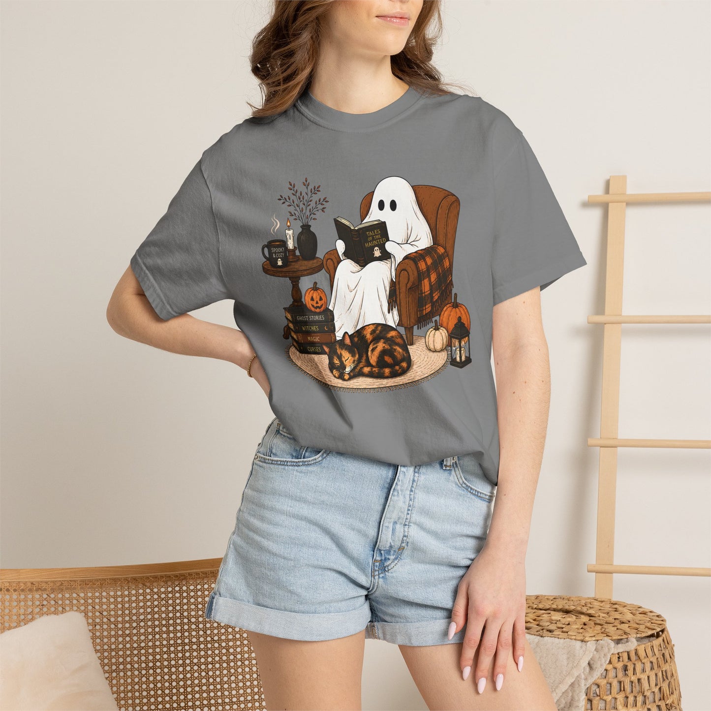 Ghost and Tortie Cat T-Shirt