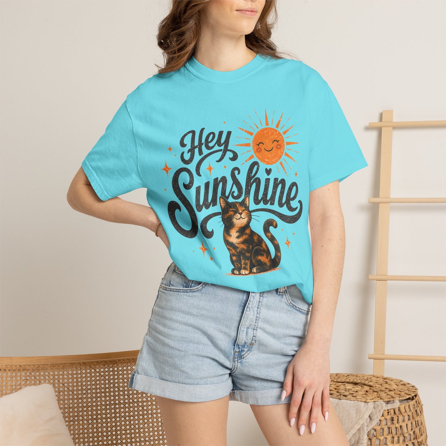 Hey Sunshine Tortie Cat T-Shirt