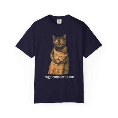 Rage Consumes Me Tortie Cat T-Shirt