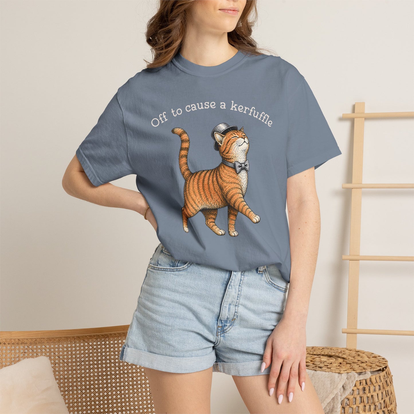 Off to cause a kerfuffle Cat T-Shirt