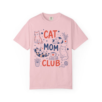Orange & Tortie Cat Mom Club T-Shirt