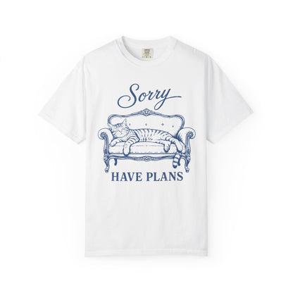 Sorry Have Plans Cat T-Shirt