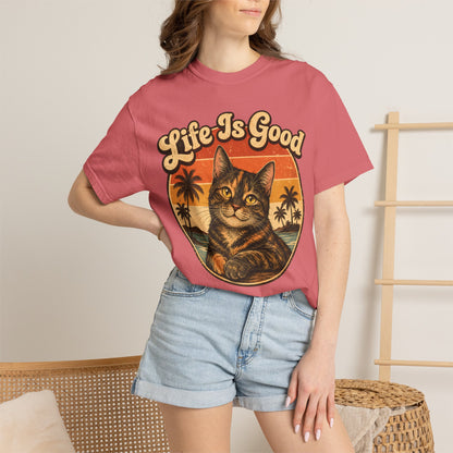 Life Is Good Tortie Cat T-Shirt