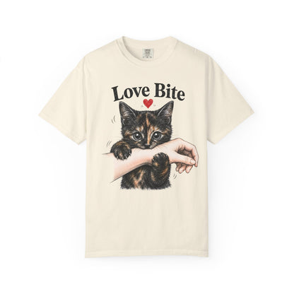 Love Bite Tortie Cat T-Shirt