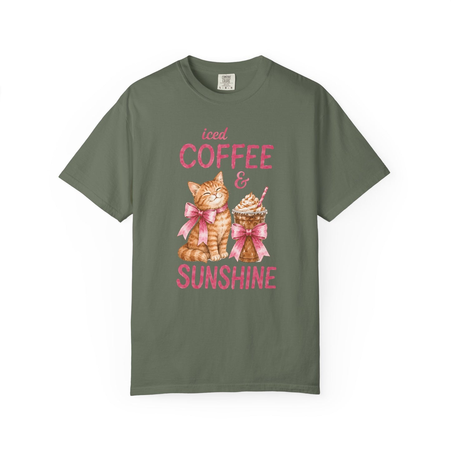 Iced Coffee & Sunshine Cat T-Shirt