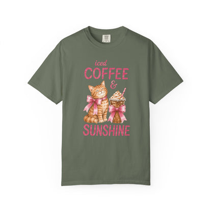 Iced Coffee & Sunshine Cat T-Shirt