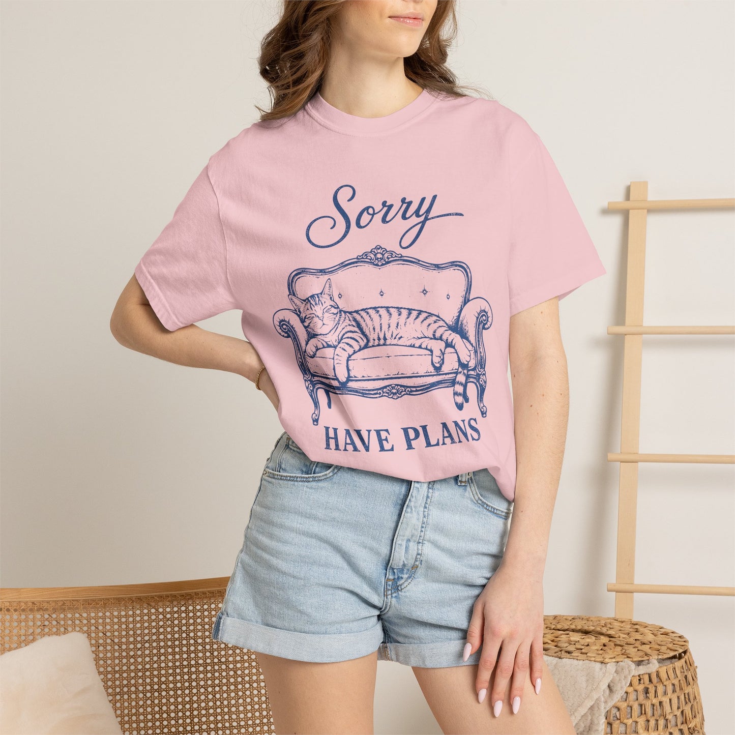 Sorry Have Plans Cat T-Shirt