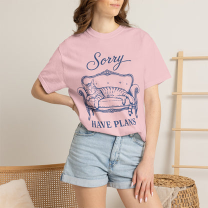 Sorry Have Plans Cat T-Shirt