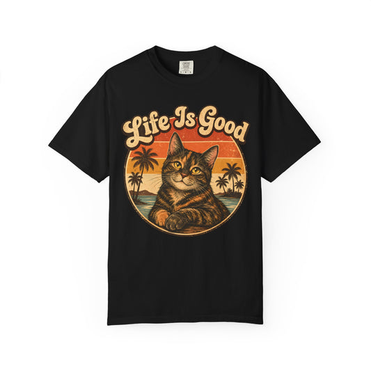 Life Is Good Tortie Cat T-Shirt
