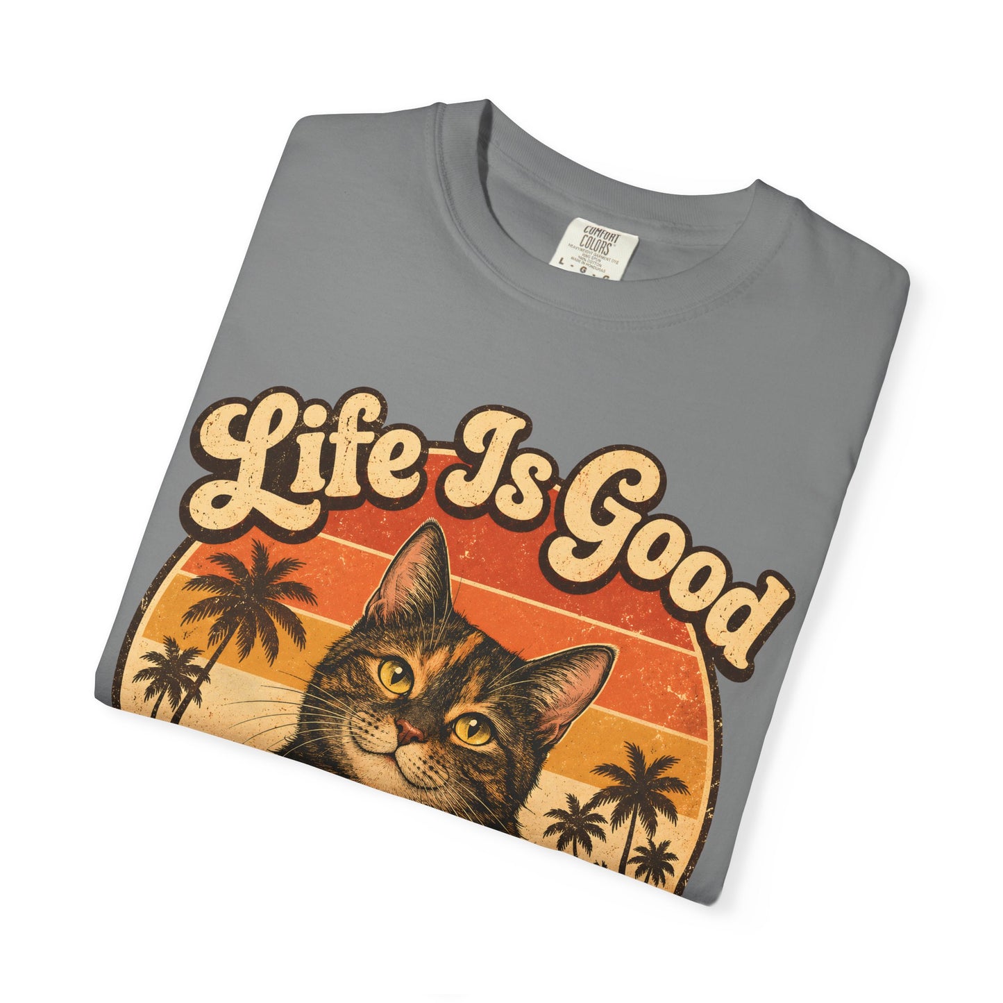 Life Is Good Tortie Cat T-Shirt