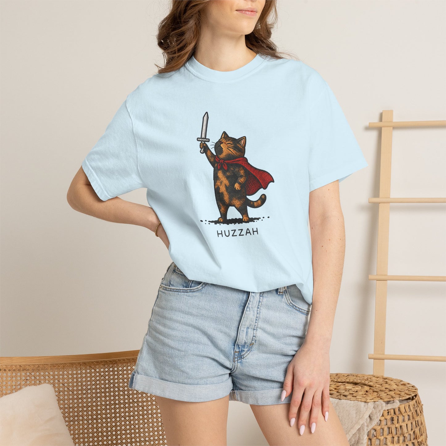 Huzzah Tortie Cat T-Shirt