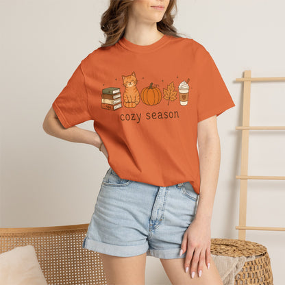 Cozy Season Orange Cat T-Shirt