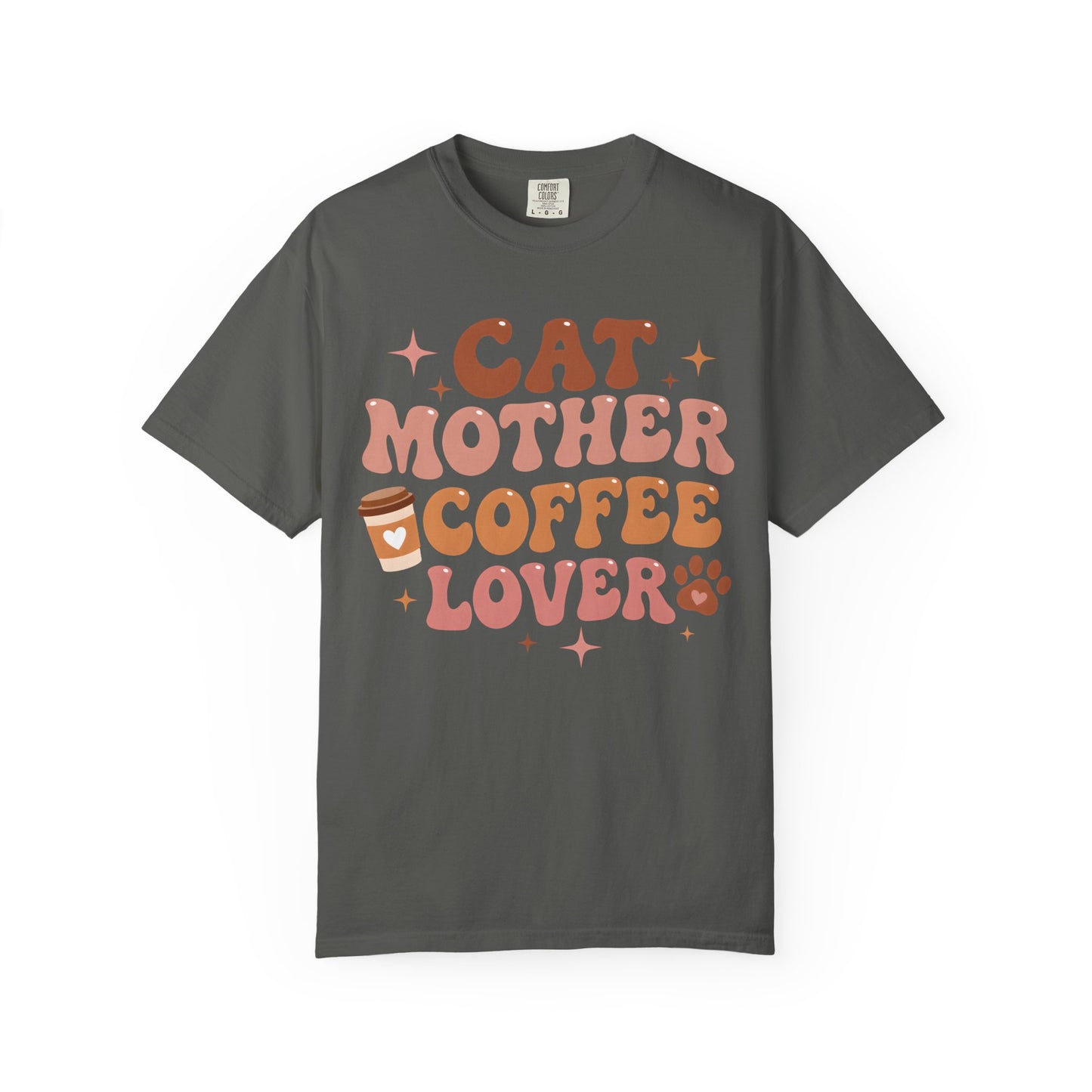 Cat Mother Coffee Lover Cat T-Shirt