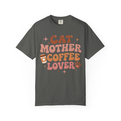 Cat Mother Coffee Lover Cat T-Shirt