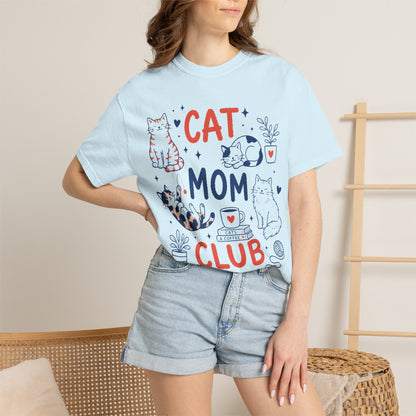 Orange & Tortie Cat Mom Club T-Shirt