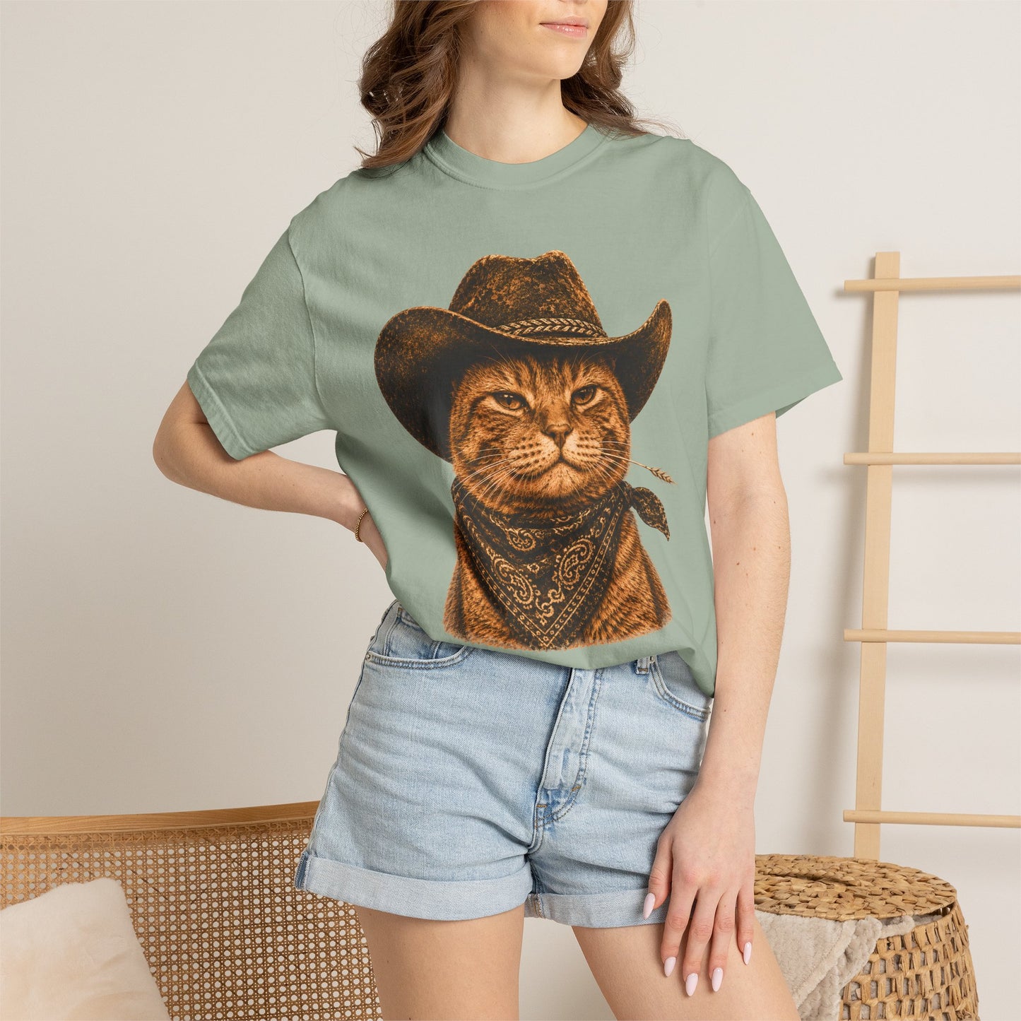 Cowboy Orange Cat T-Shirt