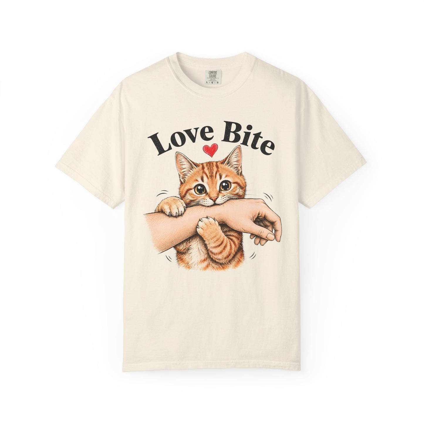 Love Bite Orange Cat T-Shirt