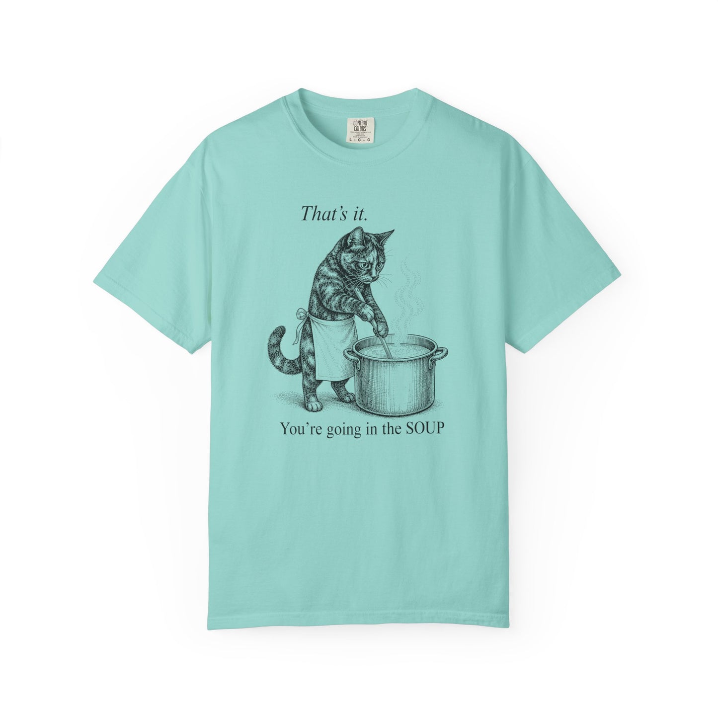 Going in the Soup Tortie Cat T-Shirt