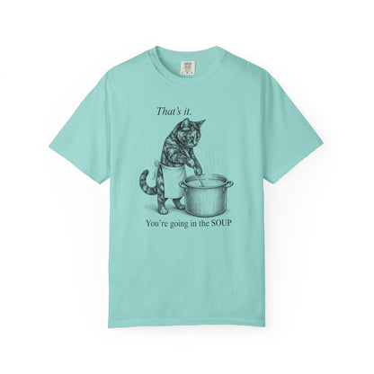 Going in the Soup Tortie Cat T-Shirt