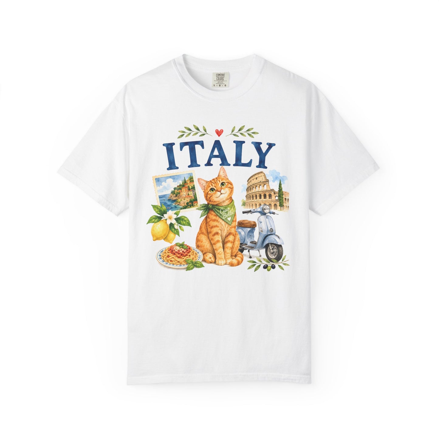 Ciao Bella Orange Cat T-Shirt