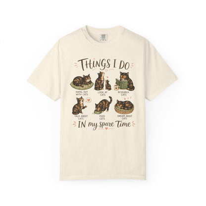 Spare Time Tortie Cat T-Shirt