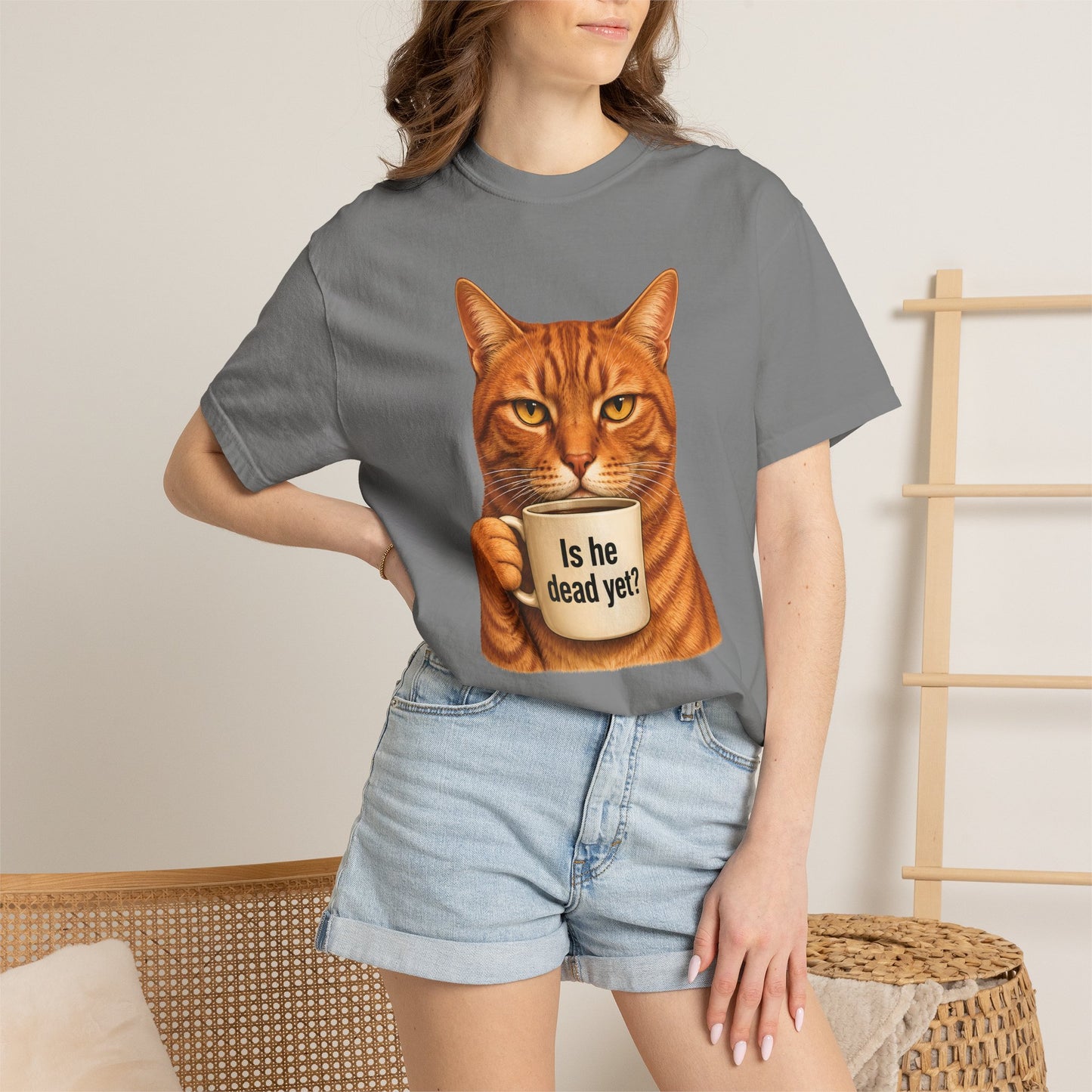 Is He Dead Yet Cat T-Shirt