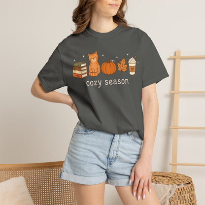 Cozy Season Orange Cat T-Shirt
