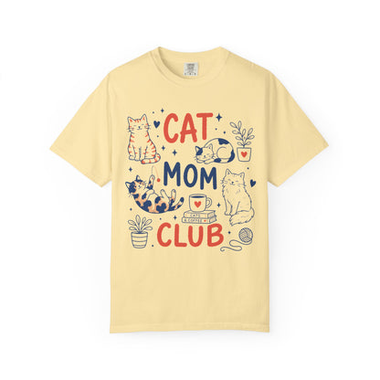Orange & Tortie Cat Mom Club T-Shirt