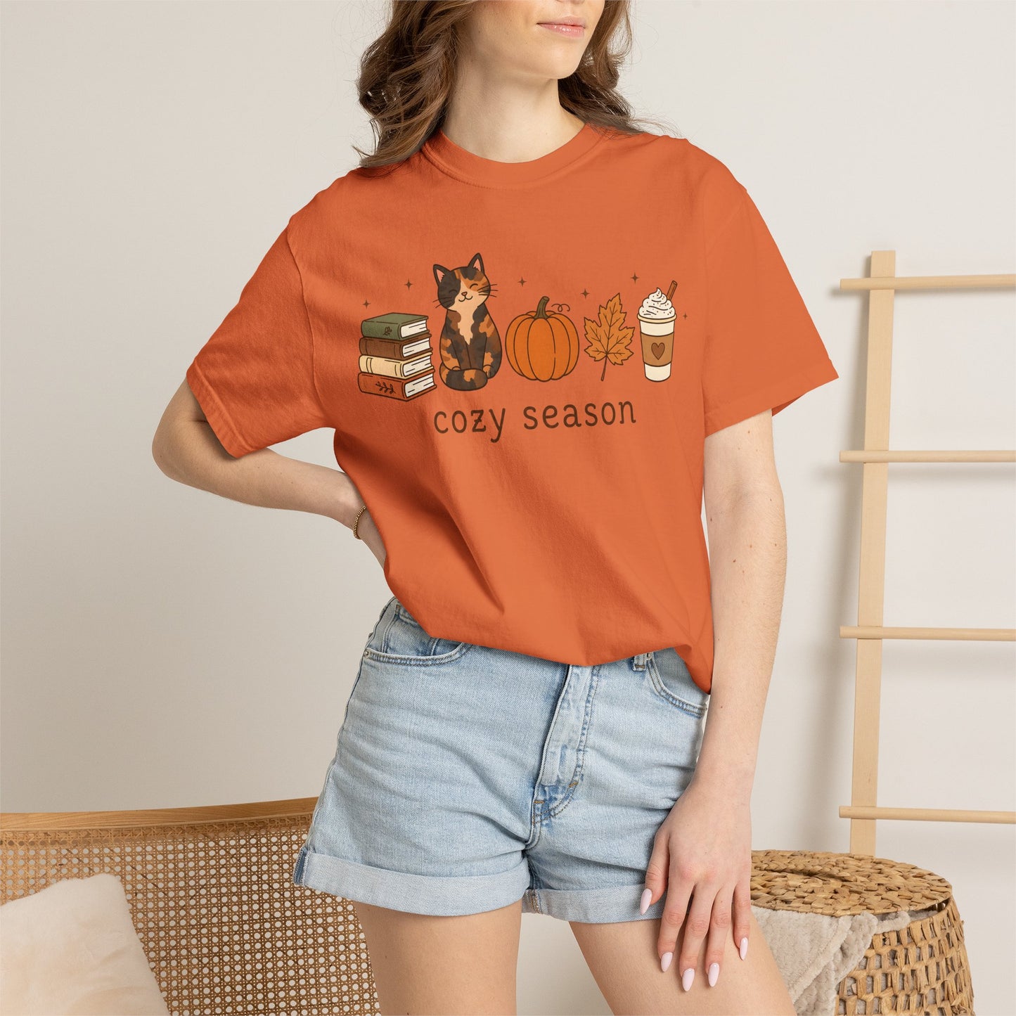 Cozy Season Tortie Cat T-Shirt