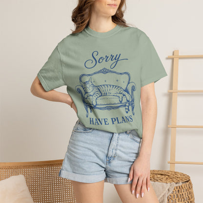 Sorry Have Plans Cat T-Shirt