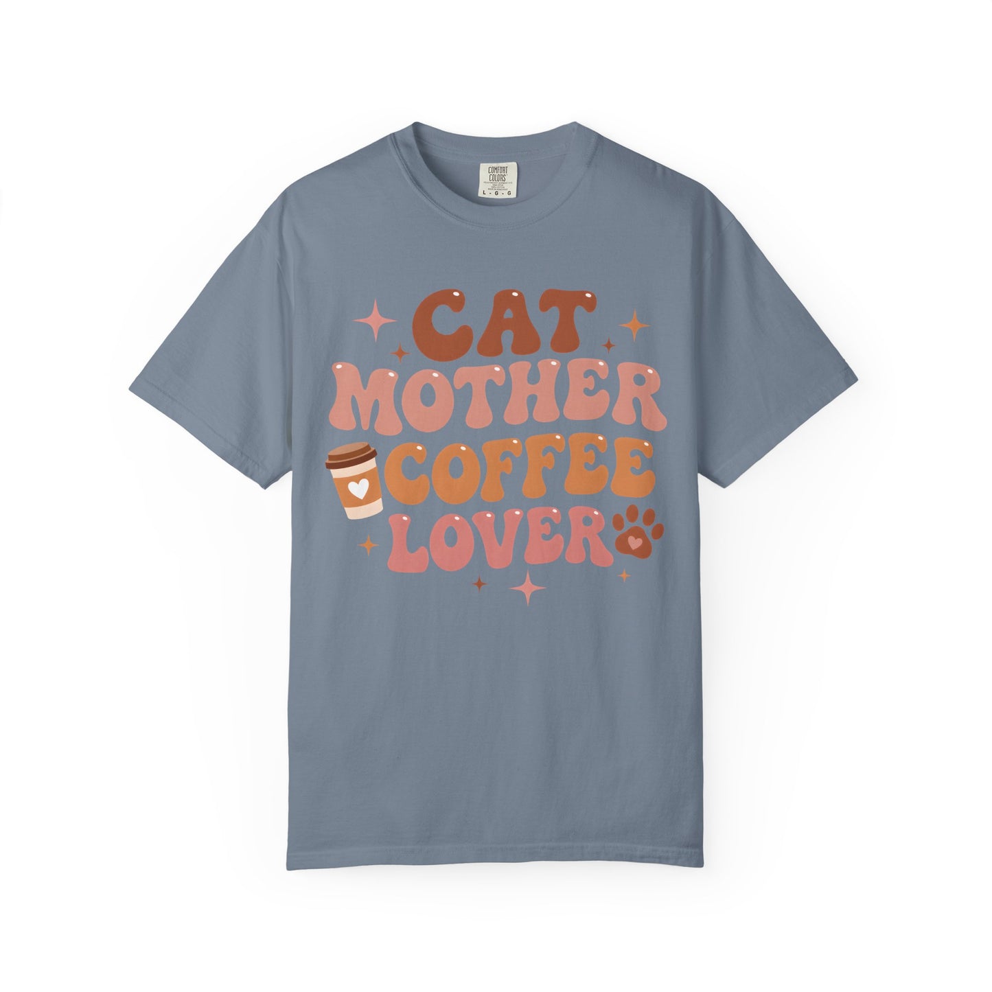 Cat Mother Coffee Lover Cat T-Shirt