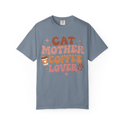 Cat Mother Coffee Lover Cat T-Shirt